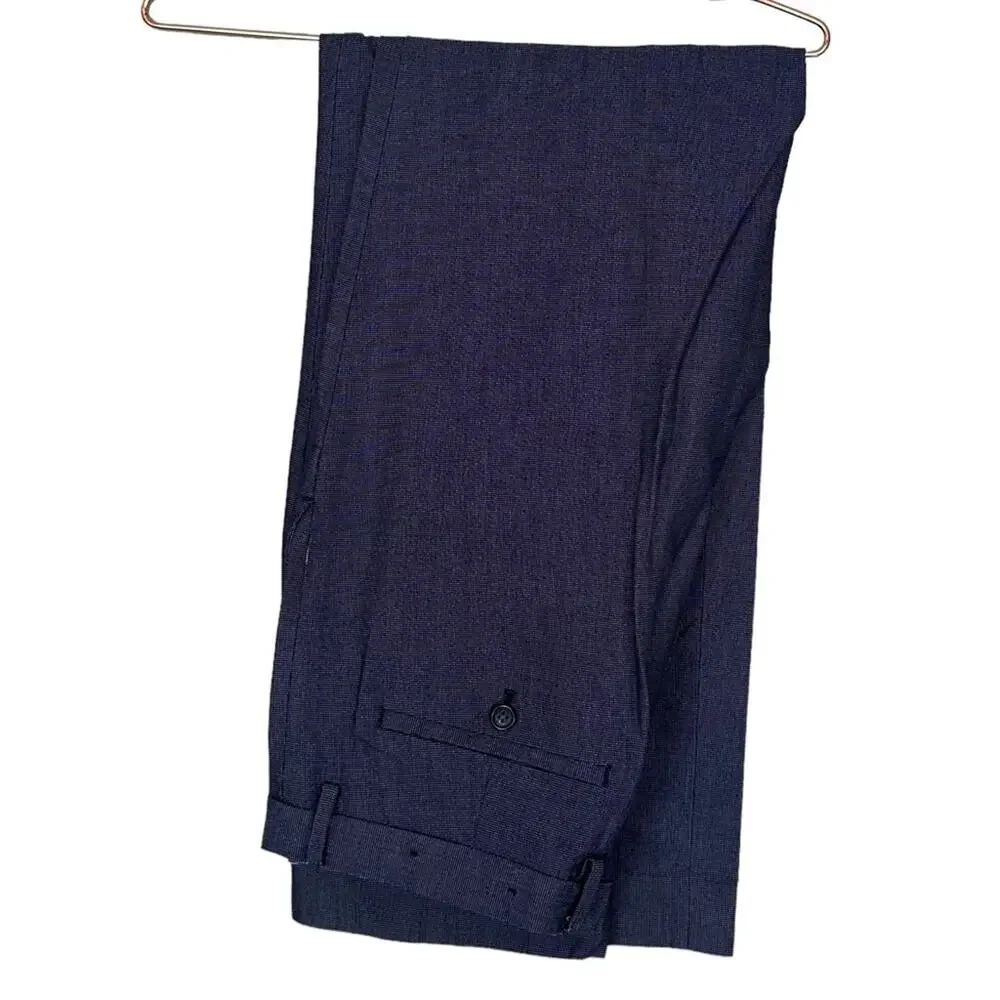 Banana Republic Ankle-Length Gray blue non iron modern slim fit Pant 34x32